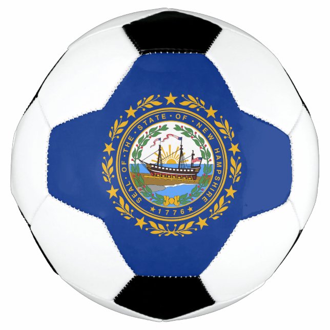 Ballon De Foot Drapeau de l'État du New Hampshire (Devant)