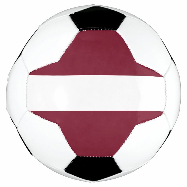 Ballon De Foot Drapeau de Lettonie (Devant)