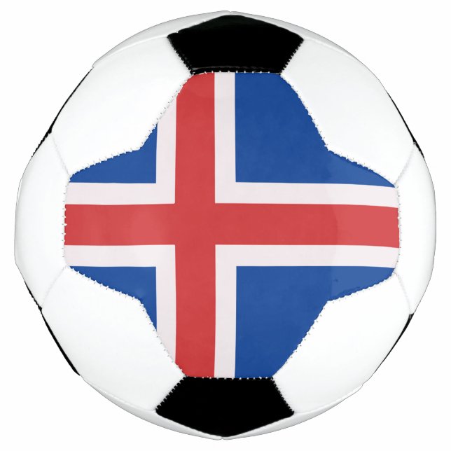 Ballon De Foot Drapeau de l'Islande (Devant)
