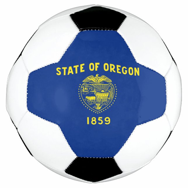 Ballon De Foot Drapeau de l'Oregon (Devant)