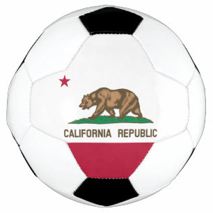 Ballon De Foot Drapeau de l'ours de Californie : État de Cali Gol