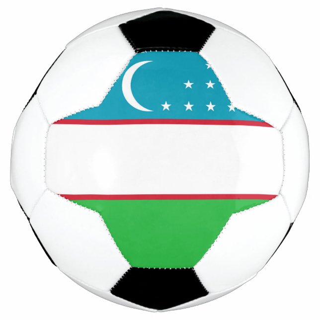 Ballon De Foot Drapeau de l'Ouzbékistan (Devant)