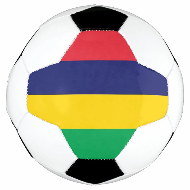 Ballon De Foot Drapeau de Maurice (Devant)