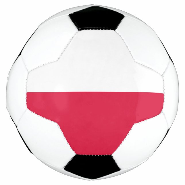 Ballon De Foot Drapeau de Pologne (Devant)