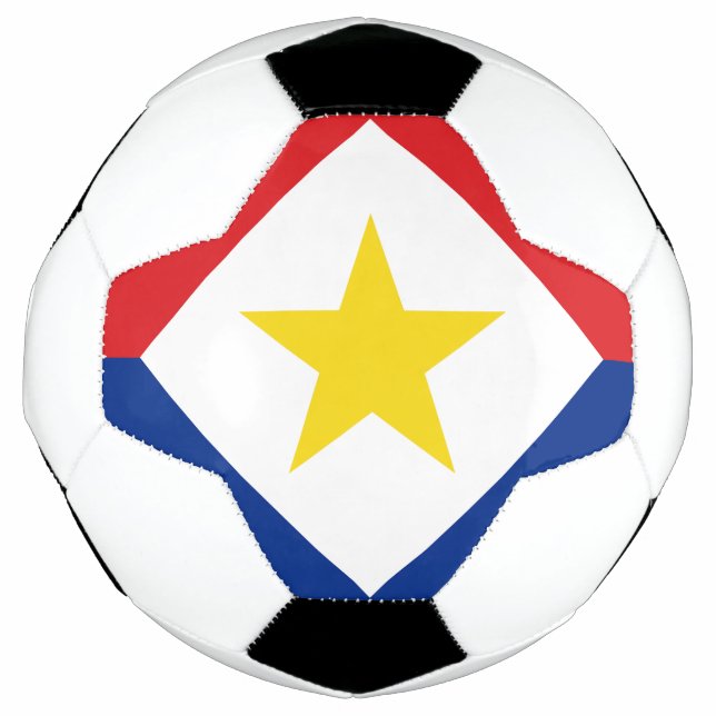 Ballon De Foot Drapeau de Saba (Devant)