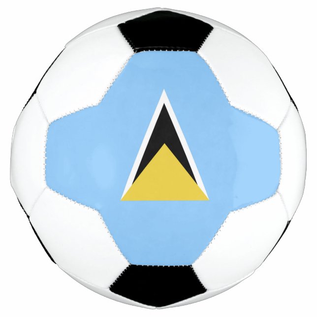 Ballon De Foot Drapeau de Sainte-Lucie (Devant)