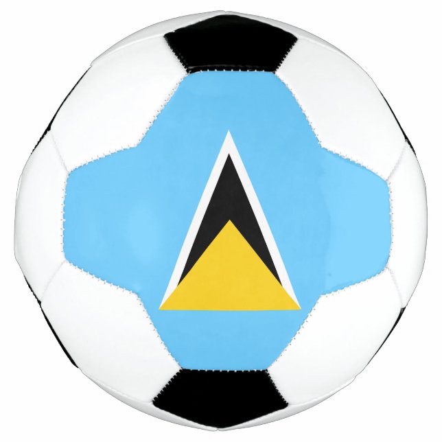 Ballon De Foot Drapeau de Sainte-Lucie (Devant)