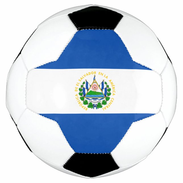 Ballon De Foot Drapeau d'El Salvador (Devant)