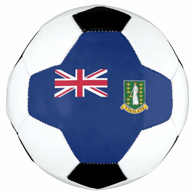 Ballon De Foot Drapeau des îles Vierges britanniques (Devant)