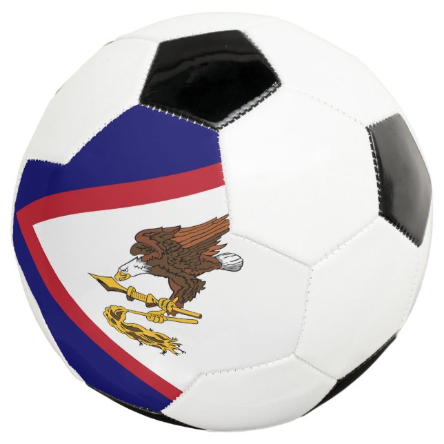 Ballon De Foot Drapeau des Samoa américaines (3/4)