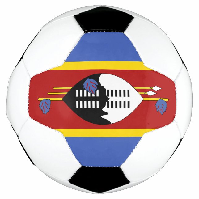 Ballon De Foot Drapeau d'Eswatini (Devant)