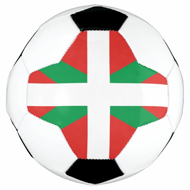 Ballon De Foot Drapeau du Bal de Football Pays Basque (Devant)