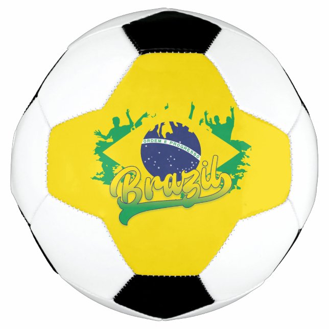 Ballon De Foot Drapeau du Brésil (Devant)