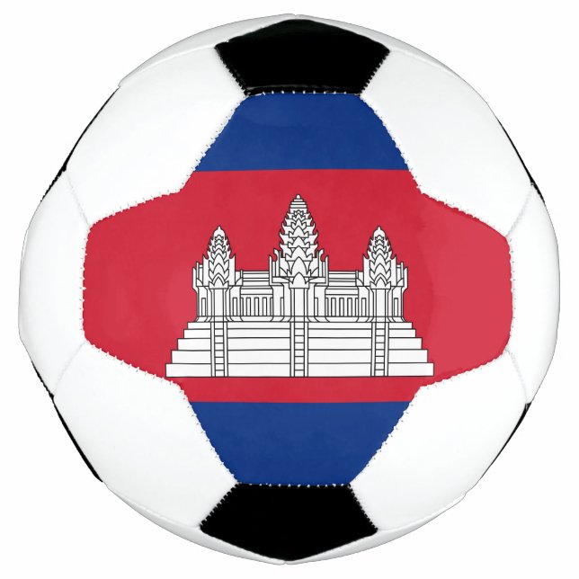Ballon De Foot drapeau du Cambodge (Devant)