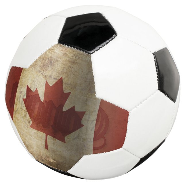 Ballon De Foot Drapeau du Canada / Grunge... (3/4)