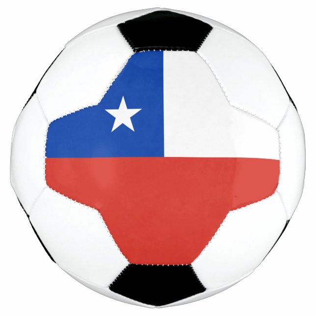 Ballon De Foot Drapeau du Chili (Devant)