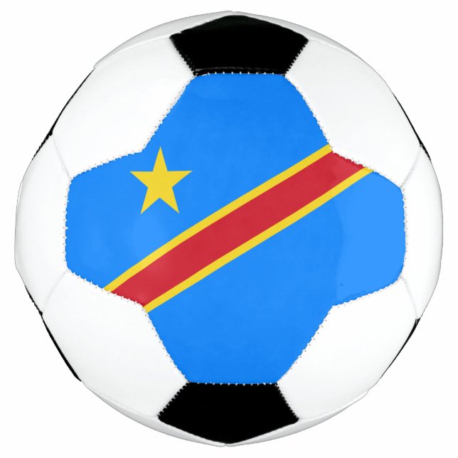 Ballon De Foot Drapeau du Congo Kinshasa (Devant)