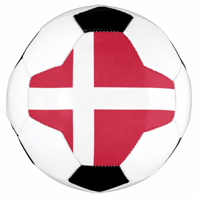 Ballon De Foot Drapeau du Danemark (Devant)