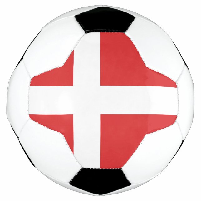 Ballon De Foot Drapeau du Danemark (Devant)
