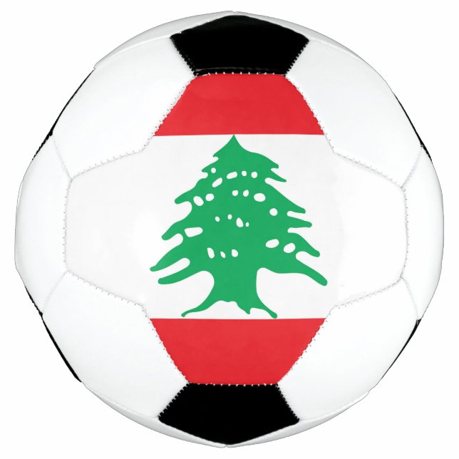 Ballon De Foot Drapeau du Liban (Devant)