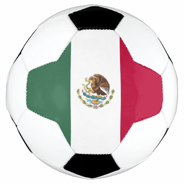 Ballon De Foot Drapeau du Mexique (Devant)