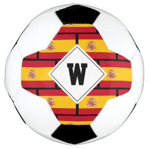 Ballon De Foot DRAPEAU DU MONogramme ESPAGNE