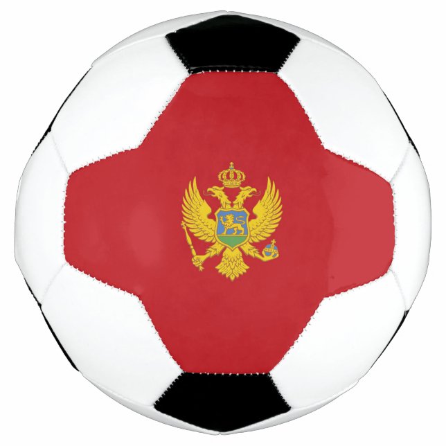 Ballon De Foot Drapeau du Monténégro (Devant)