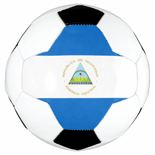 Ballon De Foot Drapeau du Nicaragua (Devant)