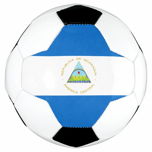 Ballon De Foot Drapeau du Nicaragua (Devant)