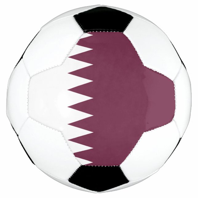 Ballon De Foot Drapeau du Qatar (Devant)