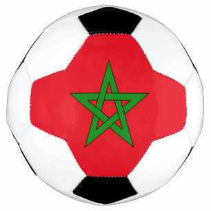 Ballon De Foot drapeau du royaume du Maroc