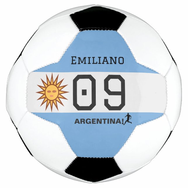 Ballon De Foot Drapeau du soleil Albiceleste Graphique athlète (Devant)