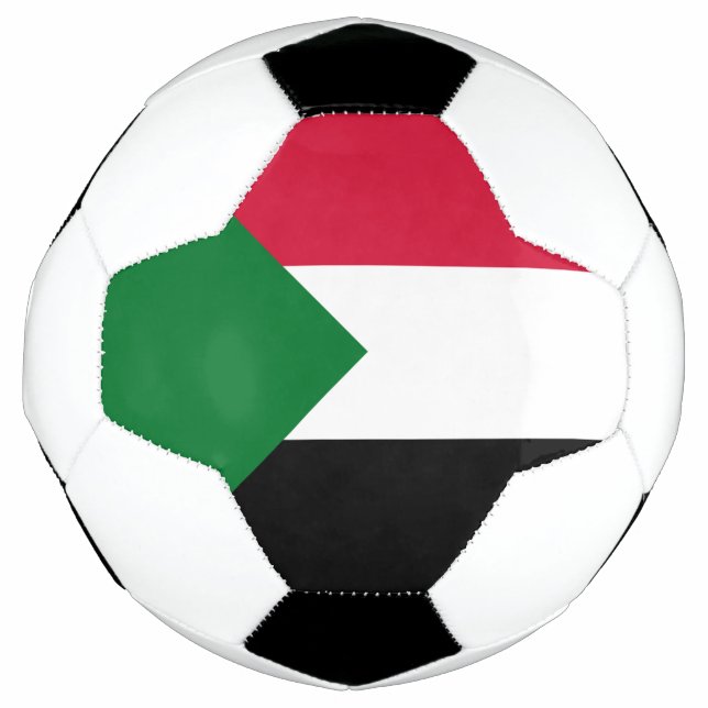 Ballon De Foot Drapeau du Soudan (Devant)