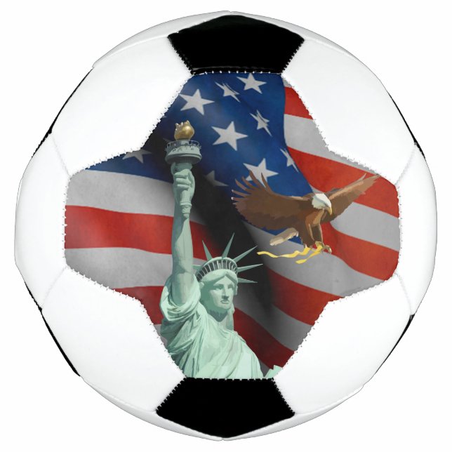 Ballon De Foot Drapeau d'Usa (Devant)