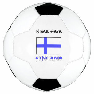 Ballon De Foot Drapeau finlandais finlandais personnalisé