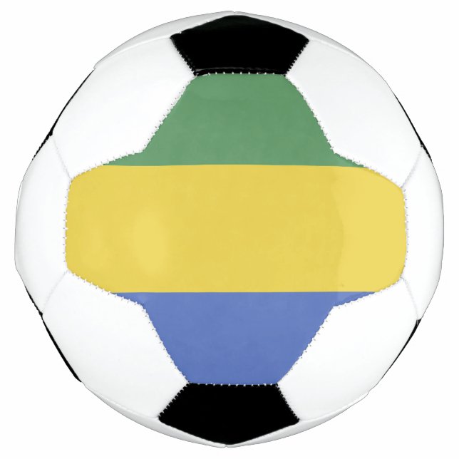 Ballon De Foot Drapeau Gabon (Devant)