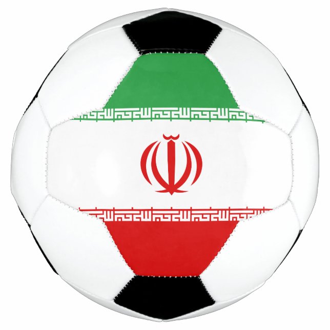 Ballon De Foot Drapeau Iran (Devant)