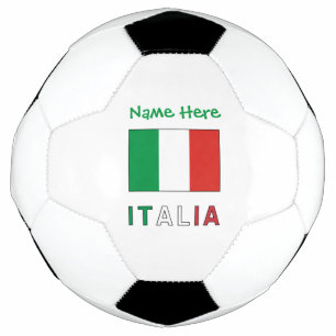 Ballon De Foot Drapeau Italie Bandiera Italiana Personnalisé