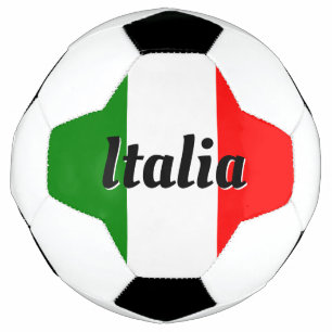 Ballon De Foot Drapeau italien de l'Italie de coutume de l'Italie