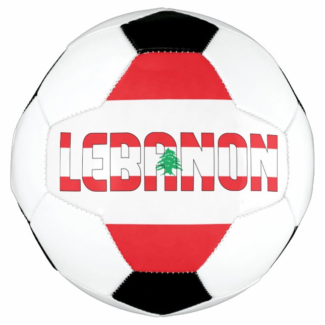 Ballon De Foot Drapeau Liban adorable patriotique (Devant)