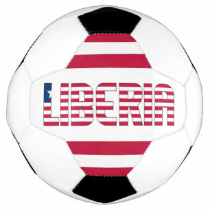 Ballon De Foot Drapeau Liberia adorable patriotique