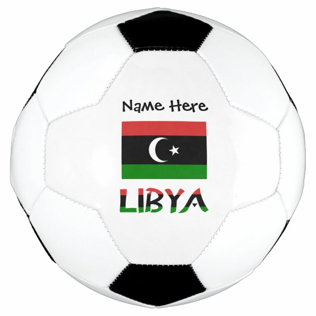Ballon De Foot Drapeau libyen personnalisé Libye  (Devant)