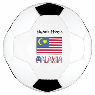 Ballon De Foot Drapeau malaisien de Malaisie Personnalisation noi