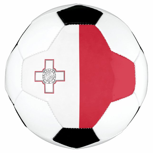 Ballon De Foot Drapeau Malte (Devant)