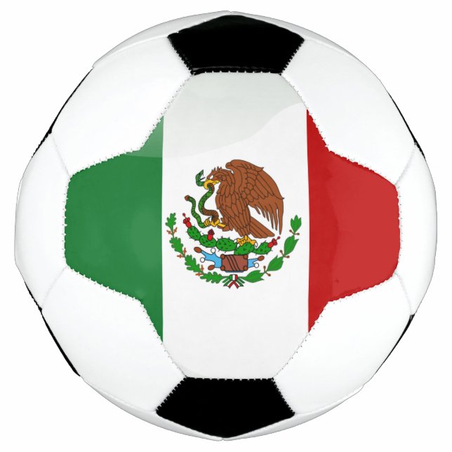 Ballon De Foot Drapeau mexicain (Devant)