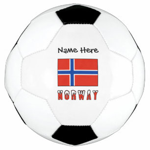 Ballon De Foot Drapeau norvégien personnalisé Noway 