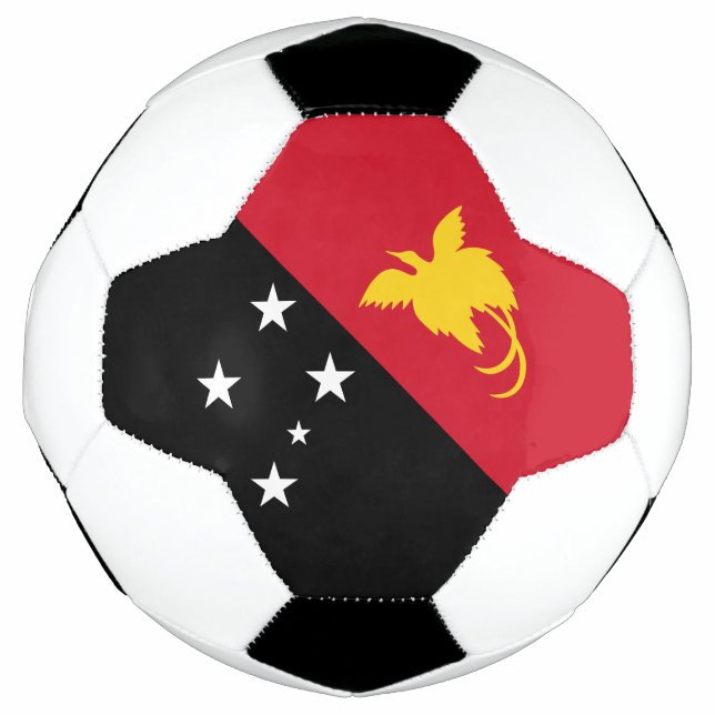Ballon De Foot Drapeau Papouasie-Nouvelle-Guinée (Devant)