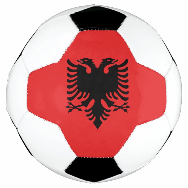 Ballon De Foot Drapeau patriotique albanais (Devant)