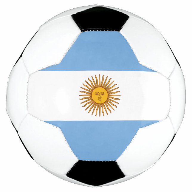 Ballon De Foot Drapeau patriotique argentin (Devant)