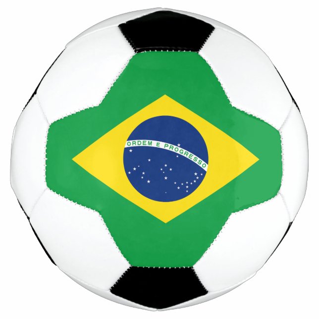 Ballon De Foot Drapeau patriotique du Brésil (Devant)
